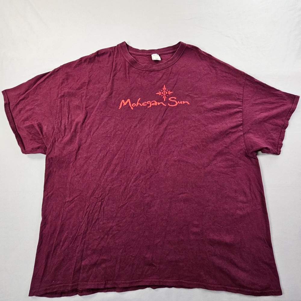Mohegan Sun Red Short Sleeve Cotton T-Shirt Men's 3XL